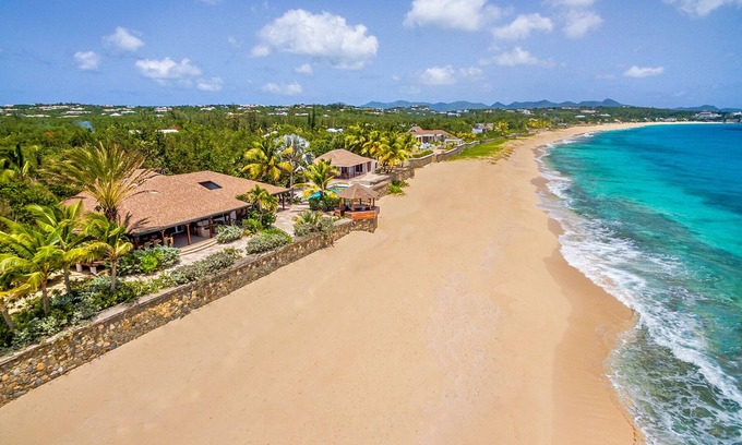 Plum Bay Villa | Blue Beach - Tropical Beachfront villa
