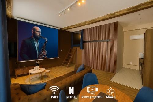 Vienne Apartment | Blue Note - Le Jazz au cœur de Vienne - Videoprojecteur - Hypercentre