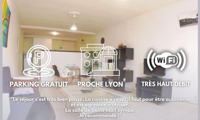 Vancia - Crepieux Apartment | bnbgônes -LE RILLARD- Rillieux - Proche Lyon - WIFI