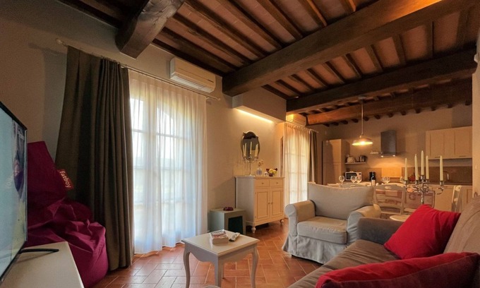 Lajatico Apartment | Borgo del Silenzio - Ginepro two-bedroom apartment with private terrace
