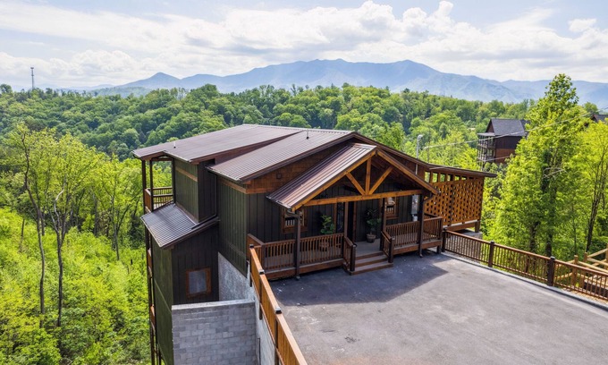 Chalet Village North Cabin | Brand New Luxury Mountain Escape Swimming Pool Air Hockey Shuffleboard Fireplace