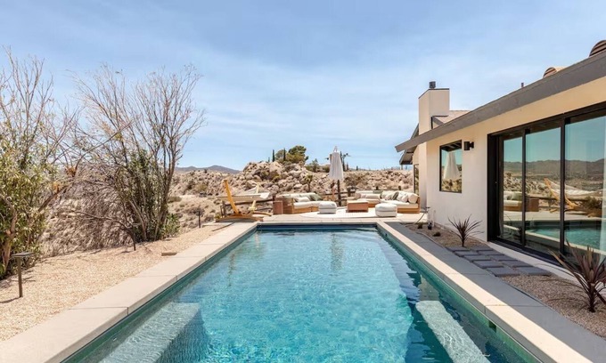 Yucca Valley House | BRAND NEW Yucca Valley Haven w Heated Pool & Spa