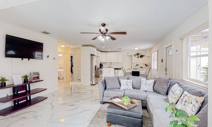 Pompano Beach House | Breezy dog-friendly home near Deerfield Beach with private pool, lawn, fast WiFi