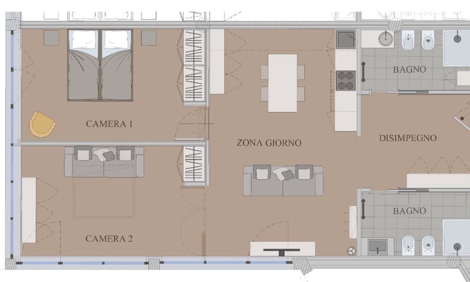 Almenno San Salvatore Apartment | Bright and spacious three-room apartment