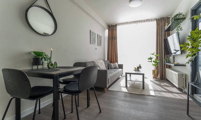 Tilburg Apartment | Bright space for 2 guests with Wi-Fi, TV, washing machine, and free parking.