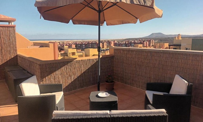 Geafond Apartment | Brisas Fuerteventura: optic fiber,solarium,BBQ