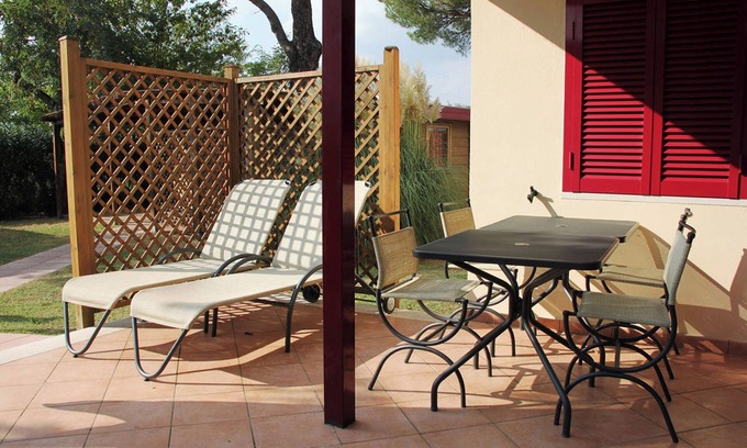 Bolsena House | Bungalow 'Camping Massimo - 2' with Lake View, Private Terrace and Private Garden