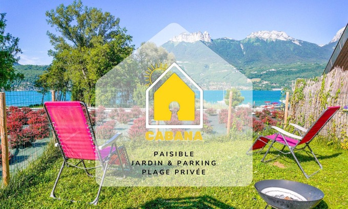 Saint-Jorioz Apartment | Cabana & Les pieds dans l'eau