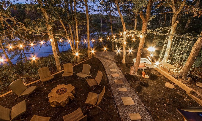 East Harwich Villa | Cape Cod Villa pond front vacation home, retreat, spa, venue, film location