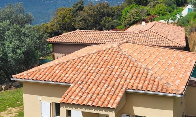 Viggianello House | Casa Orizonte, Villa, Viggianello Heights, View on the Valinco gulf