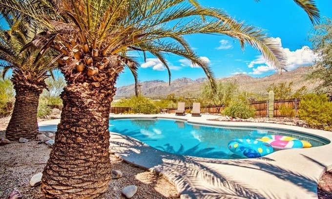 Tanque Verde House | Catalina Mountain Retreat with pool and great mountain views
