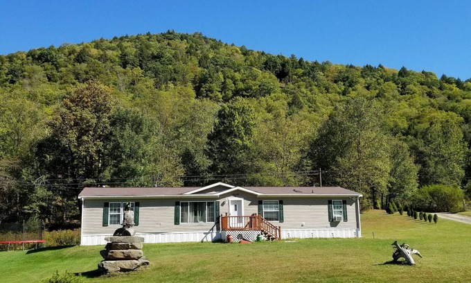 East Branch House | Catskills Modern Comfort Home Mountainous Backdrop