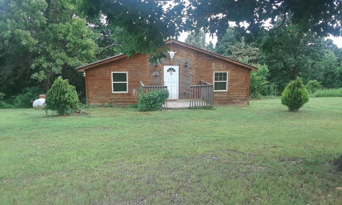 Marshall Other | Cedar cabin located on a buffalo farm