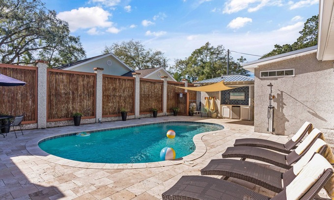 Demere Park House | Centrally located to the Village and Beaches Sleeps 8 with a Pool