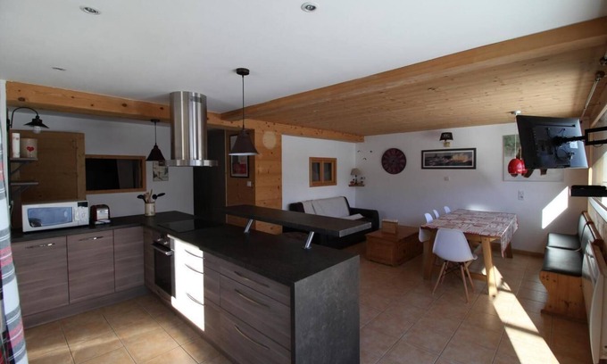 Valloire Ski Chalet | Chalet, Ground floor, terrace, parking, ski locker, 75m², Valloire