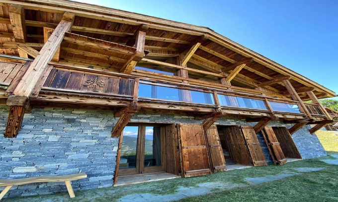 Vex Ski Chalet | Chalet in Les Masses with sauna