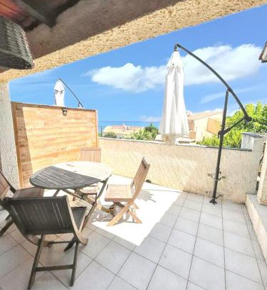 Bravone Apartment | Charmant studio à Linguizzetta 23 m² avec terrasse privative