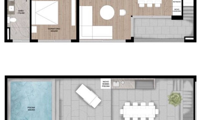 Vitacura Apartment | Charming 1-br apartment with Private Terrace and Pool + AC and WiFi in Vitacura