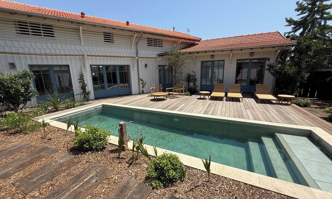 Piraillan Villa | Charming 6-bedroom villa with swimming pool, 100 m from the Bay of Arcachon