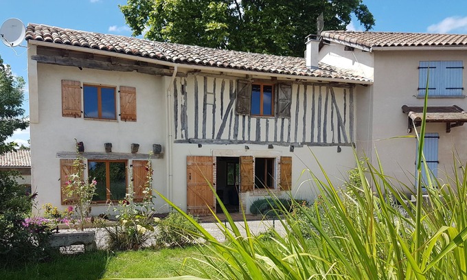 Molieres House | Charming Cottage with great views near swimming lake with beach & nature setting