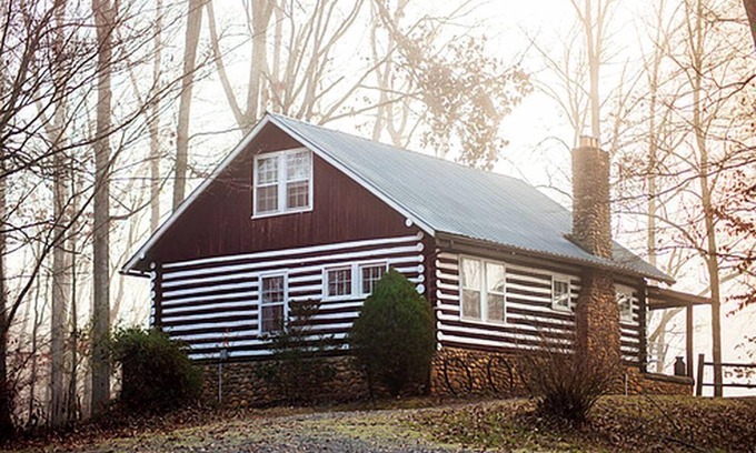Greeneville Cabin | Charming Glamping Rental with Fireplace near Great Smoky Mountains National Park