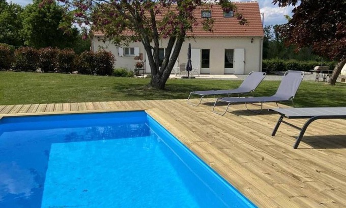 Louroux-Hodement Cottage | Charming house with private pool, terrace and Wifi