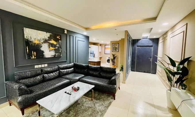 Lahore Apartment | Charming One Bed Room Apartment with AC in Lively DHA Lahore