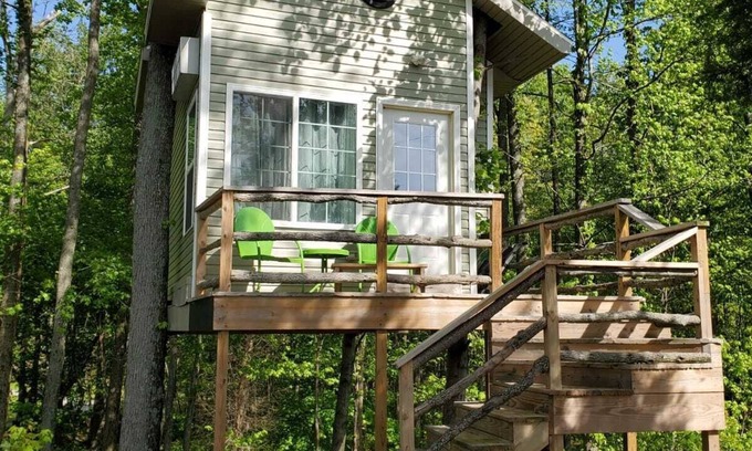 Rumsey Cabin | Charming Treehouse with Lake View and Access