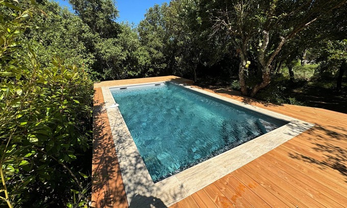Labastide-de-Virac House | Chemin de Ronze - Maison au calme avec piscine