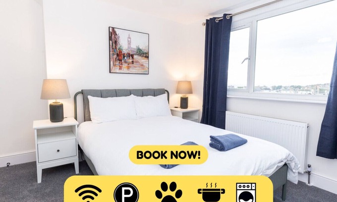 St Leonards-On-Sea Apartment | Coastal Charm 1BR Flat near the Sea Street Parking