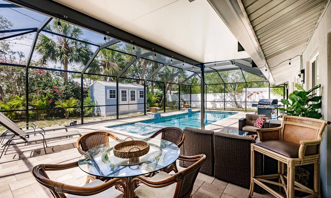 Southgate House | Coastal Chic, SRQ Escapes, Pool, near SK
