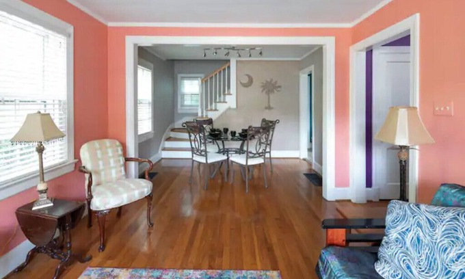 Spartanburg House | Colorful Downtown Historic 2BR Shingle Home