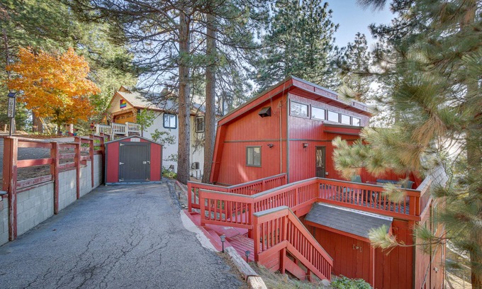 Running Springs Cabin | Colorful Running Springs Cabin w/Incredible Views