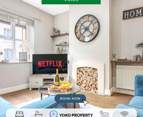 Northampton House | Colwyn House - Central Location - Free Parking, Pool Table, Super-Fast Wifi, Self Check-In and Smart TV with Virgin TV and Netflix by Yoko Property