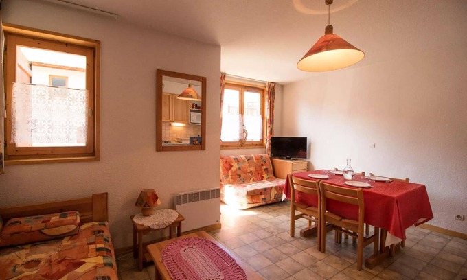 Aussois Apartment | COM213M :Apartment in quiet area near free shuttle bus and swimming pool
