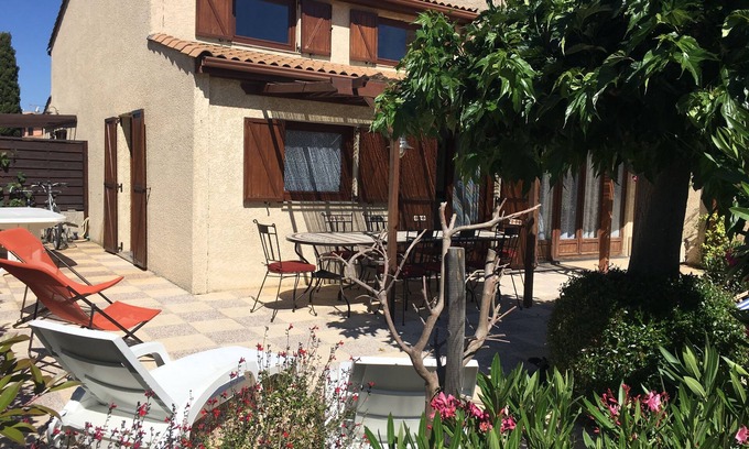 Portiragnes-Plage House | Comfortable air-conditioned house in complex with swimming pools and activities