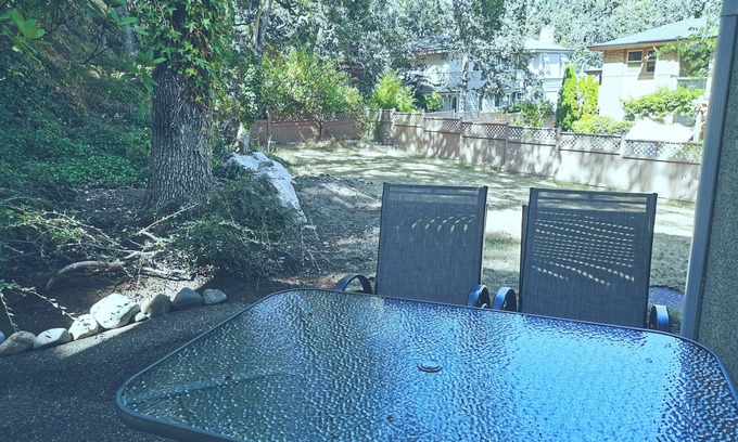 Broadmead House | Comfortable ground level suite with large yard access.