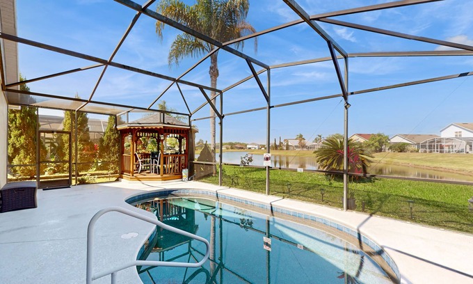 Crescent Lakes House | Comfortable home with private pool, central AC, washer/dryer & patio