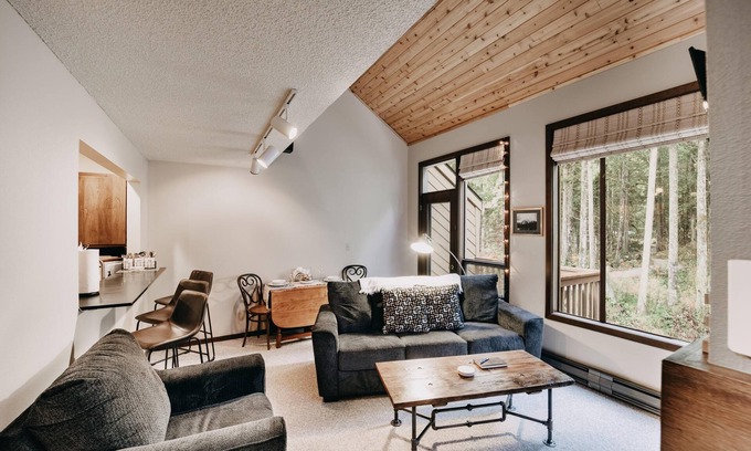 Glacier Condo | Condo - Pets OK - Fireplace, Sleeps 4!