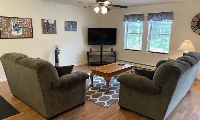 Otego Apartment | Cone's Cottage New Construction, apt convenient to All Star Village, fire pit