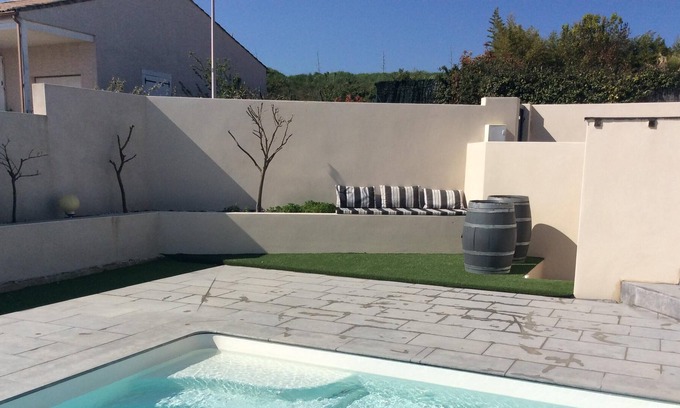 Capestang House | Contemporary villa along the Canal du Midi, with swimming pool