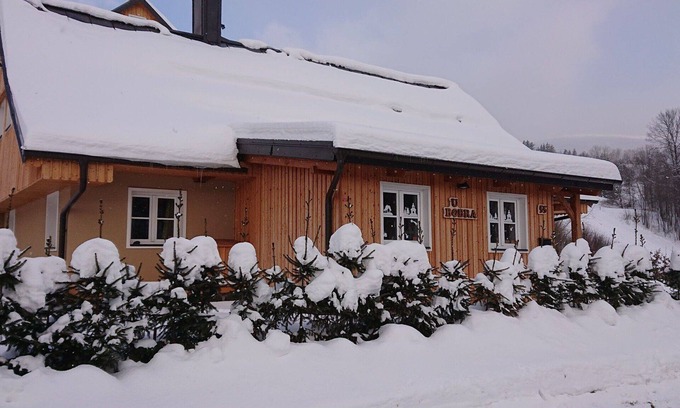 Rokytnice nad Jizerou Villa | Cosy apartment in villa for 12 guests with WIFI, TV, patio, pets allowed and panoramic view