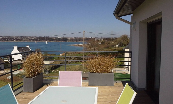 Plougastel-Daoulas House | cottage 3 keys holidays sea view and brest in plougastel