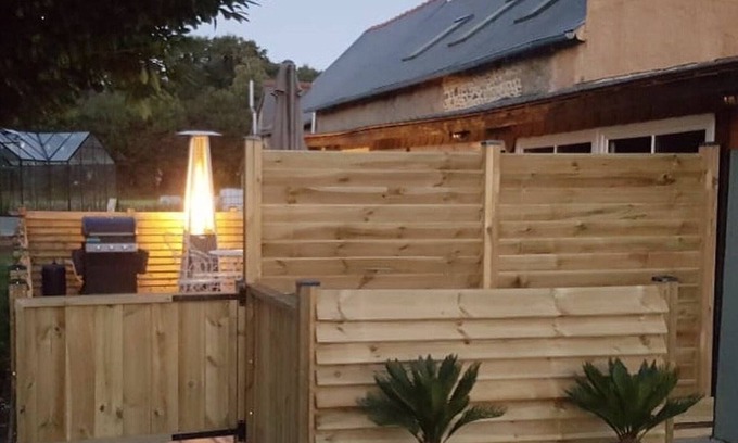 Meneac House | Countryside cottage with Nordic wood fired spa & above ground swimming pool