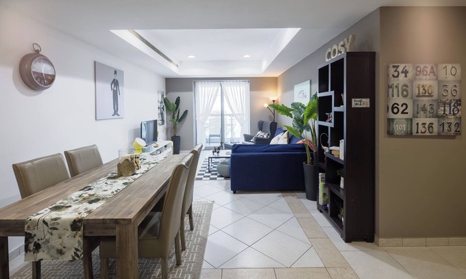 Al Sufouh 2 Apartment | Cozy 2-bedroom Sea view apartment in Dubai Marina, Central Location,Restaurants