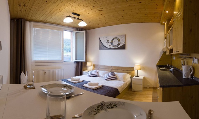 Tanvald Apartment | Cozy Apartment for 2 w/ Breathtaking Mountain View