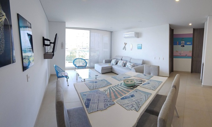 El Rodadero Apartment | Cozy apartment first line to the sea