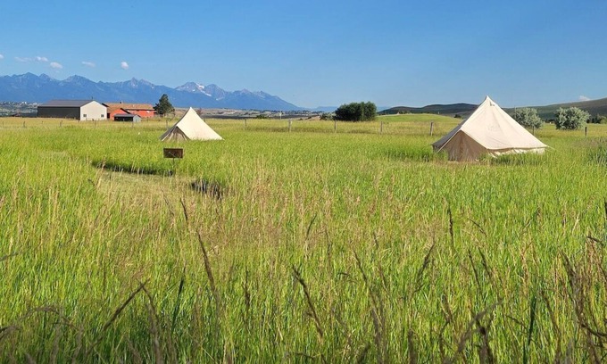 Polson House | Cozy Bell Tent With A View- "Air"