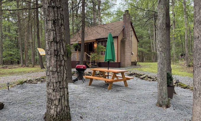 White Mills Cabin | Cozy Cabin in the Woods - Near Lake Wallenpaupack