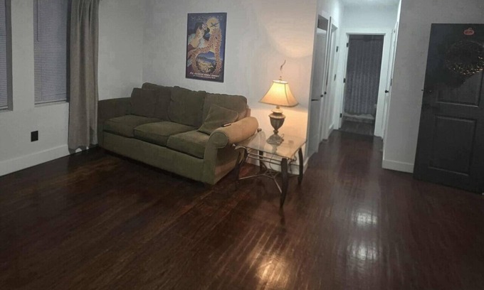 Detroit Apartment | 🛋️ Cozy Meets Contemporary Modern one bedroom with Fireplace & Smart TV – The Gratiot